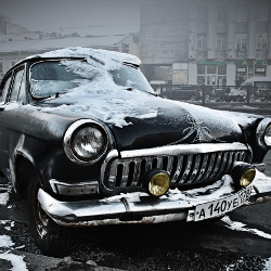 Old Black Car